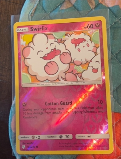 2019 Pokémon SM Cosmic Eclipse #153 Swirlix — front