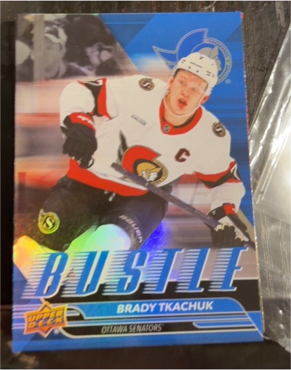 2025-26 Upper Deck Series 1 Bustle #B-19 Brady Tkachuk — front