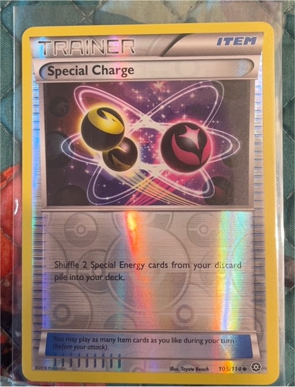 2016 Pokémon XY Steam Siege #105 Special Charge — front