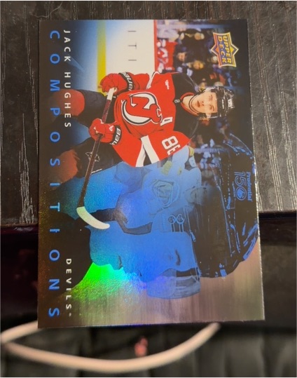 2025-26 Upper Deck Series 1 Compositions #CMP-2 Jack Hughes — front
