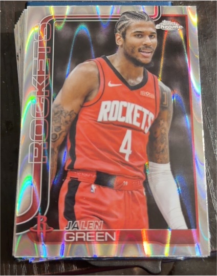 2025-26 Topps Chrome #58 Jalen Green — front