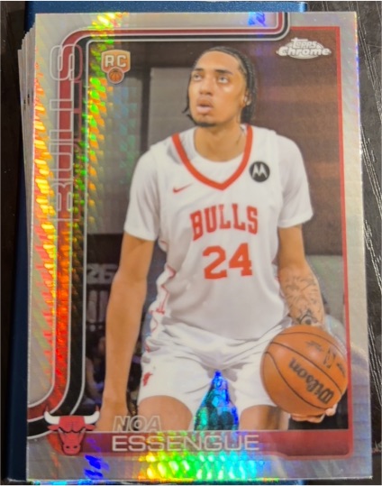 2025-26 Topps Chrome #262 Noa Essengue Rookie — front