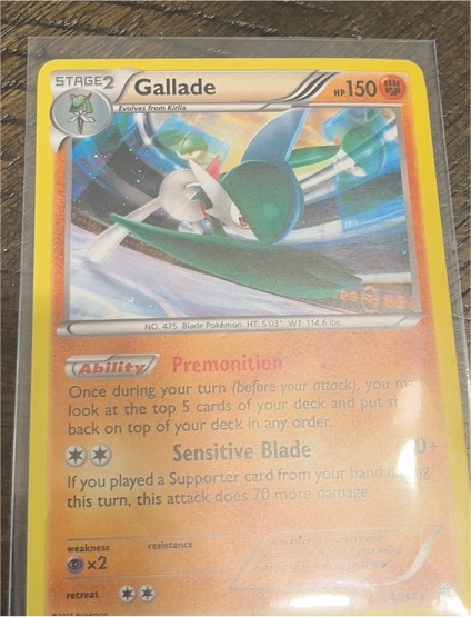 2015 Pokemon XY BREAKthrough #84 Gallade — front