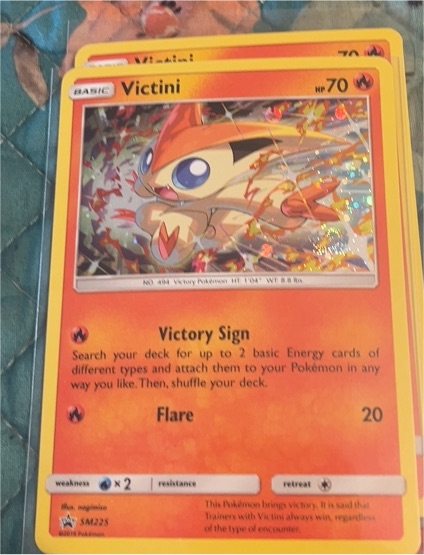 2019 Pokémon SM225 Victini — front