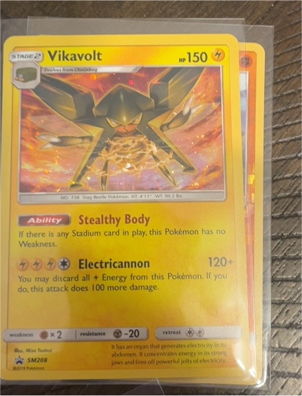 2019 Pokemon SM Promos #SM208 Vikavolt — front