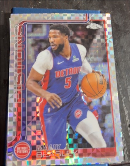 2025-26 Topps Chrome #36 Malik Beasley — front