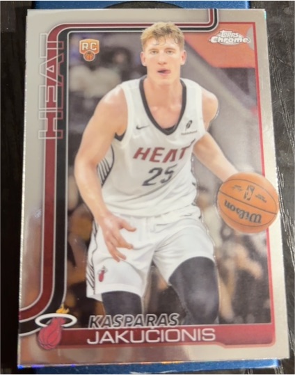 2025-26 Topps Chrome #270 Kasparas Jakučionis — front