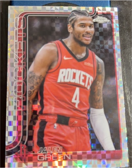 2025-26 Topps Chrome #58 Jalen Green — front