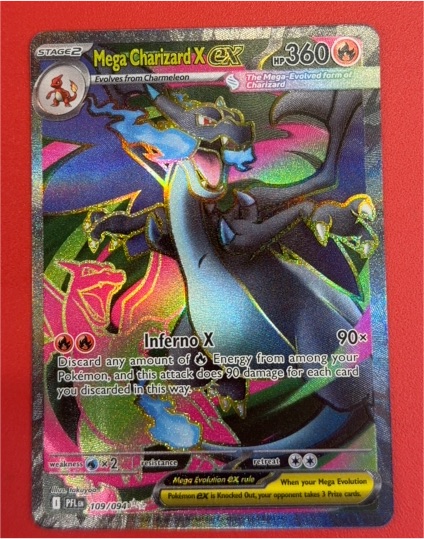 2023 Pokémon Mega Charizard X ex #109/094 — front
