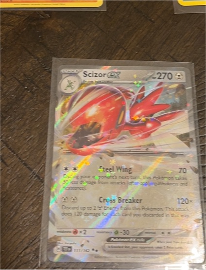 2022 Pokemon TCG SV05: Temporal Forces #111 Scizor ex — front