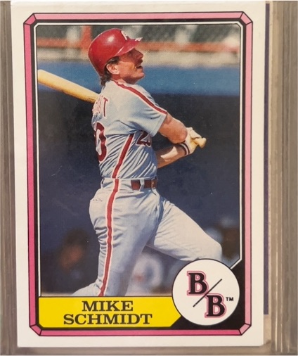 1987 Topps Boardwalk and Baseball #1 Mike Schmidt — front