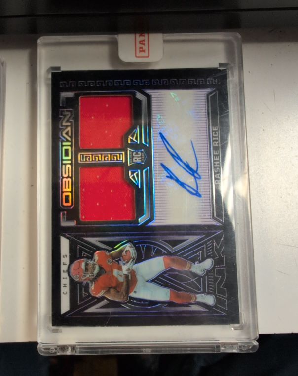 2023 Panini Obsidian Rashee Rice Rookie Jersey Ink Dual Patch Auto — front