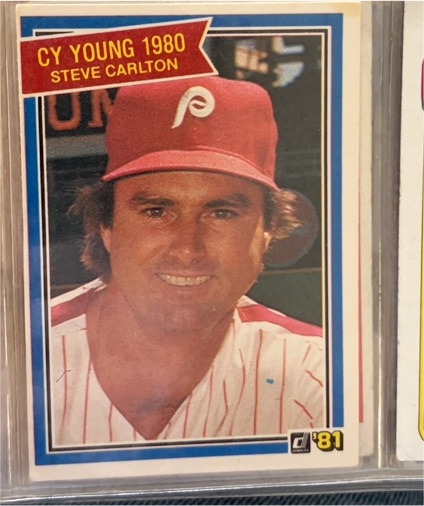 1981 Donruss #481 Steve Carlton — front