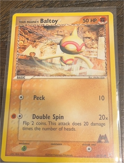 2004 Pokemon EX Team Magma vs Team Aqua #60 Baltoy — front
