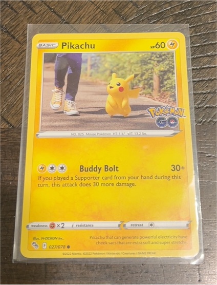 2022 Pokémon TCG #027 Pikachu — front