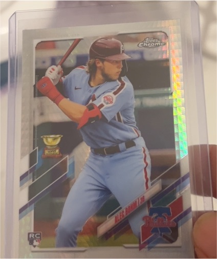 2021 Topps Chrome #119 Alec Bohm Rookie Card — front