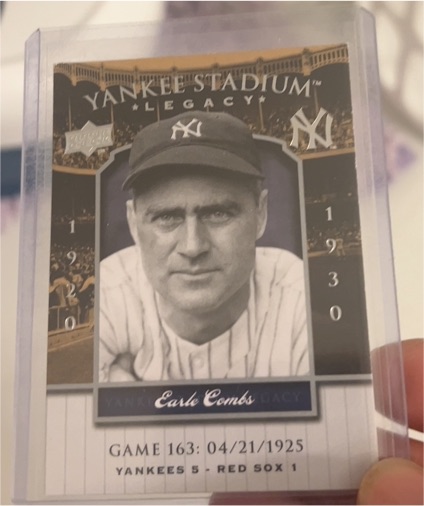 2008 Upper Deck Yankee Stadium Legacy Collection #171 Earle Combs — front