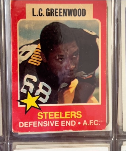 1975 Topps Wonder Bread #6 L.C. Greenwood — front