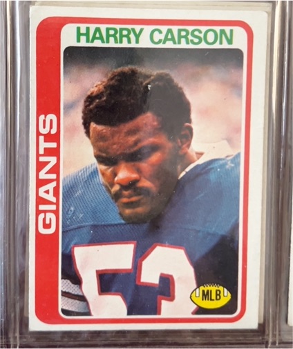 1978 Topps Football #393 Harry Carson — front