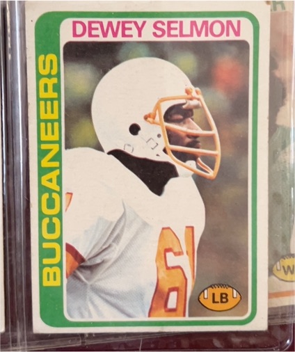 1978 Topps #106 Dewey Selmon — front