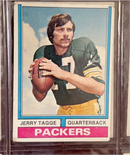 1974 Topps Football #374 Jerry Tagge — front