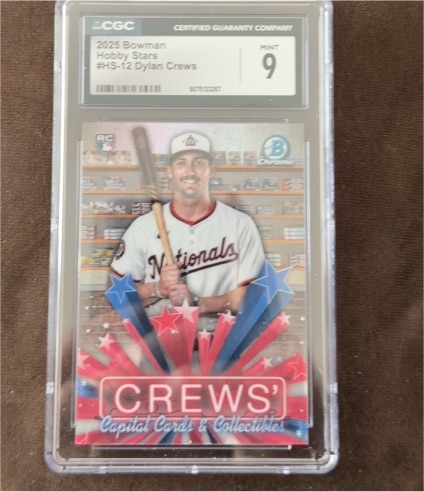 2025 Bowman Chrome #HS-12 Dylan Crews — front