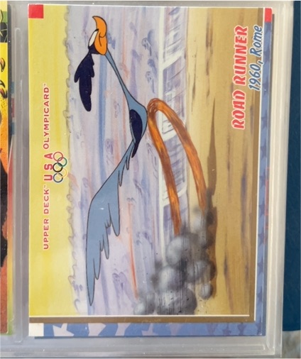 1996 Upper Deck USA OlympiCard Road Runner — front
