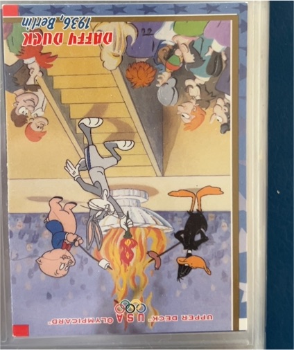 1996 Upper Deck USA Olympics #18 Daffy Duck & Bugs Bunny — front
