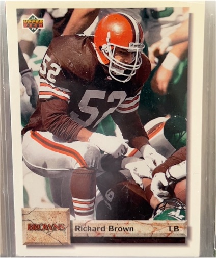 1992 Upper Deck #70 Richard Brown — front