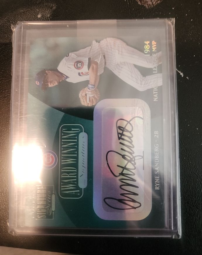 2001 Donruss Signature Series Award Winning Ryne Sandberg — front