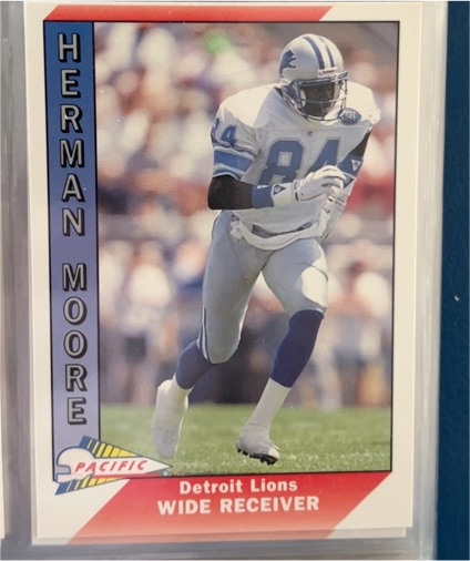 1991 Pacific #580 Herman Moore — front