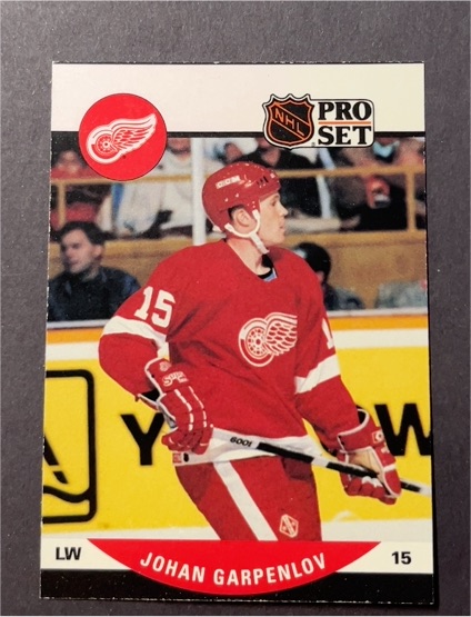 1990-91 Pro Set #605 Johan Garpenlov — front
