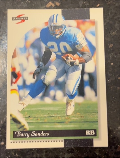 1996 Score #200 Barry Sanders — front