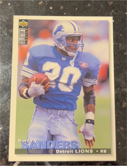 1995 Upper Deck Collector's Choice #156 Barry Sanders — front