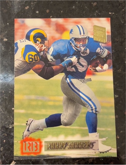 1994 Topps Stadium Club #165 Barry Sanders — front
