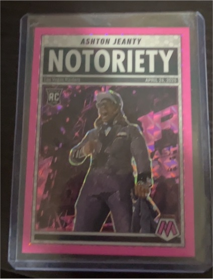 2025 Panini Mosaic #18 Ashton Jeanty Notoriety — front