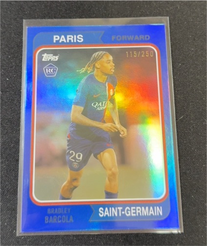 2023 Topps UEFA #115 Bradley Barcola — front