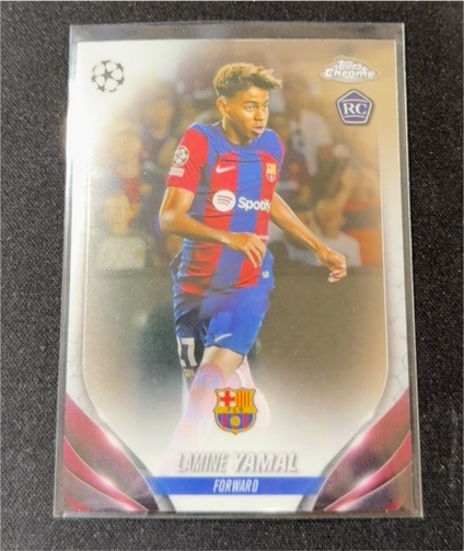 2023-24 Topps Chrome UEFA Club Competitions #64 Lamine Yamal — front
