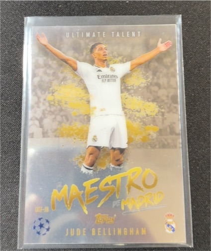 2024 Topps Match Attax Ultimate Talent Maestro de Madrid #UTF-JB Jude Bellingham — front
