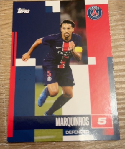 2024 Topps Paris Saint Germain #5 Marquinhos — front