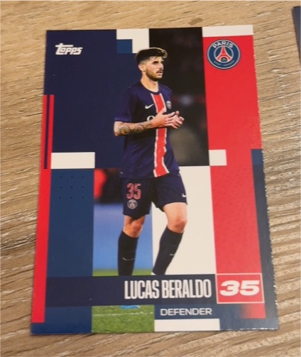 2024-25 Topps Paris Saint-Germain #35 Lucas Beraldo — front