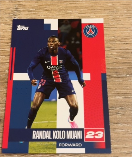 2024-25 Topps Paris Saint-Germain #23 Randal Kolo Muani — front