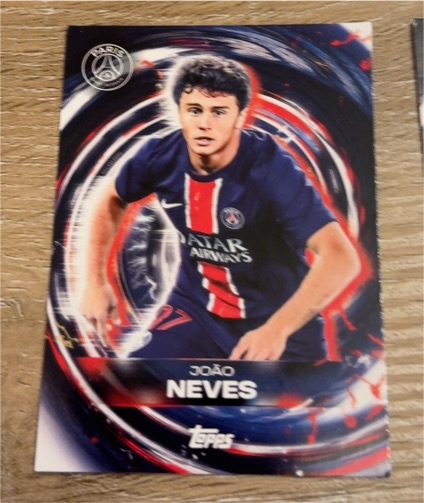 2024-25 Topps Paris Saint Germain #42 João Neves — front