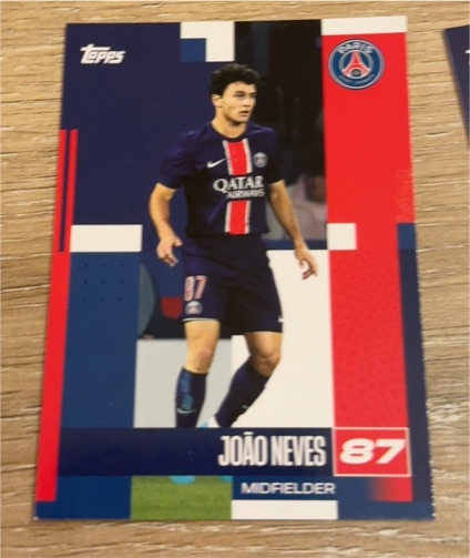 2024-25 Topps PSG #87 João Neves — front