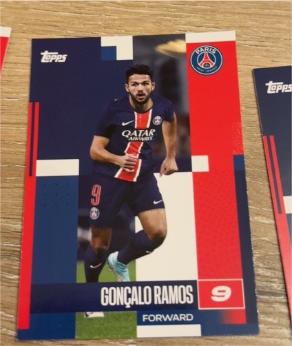 2024-25 Topps PSG #9 Gonçalo Ramos — front