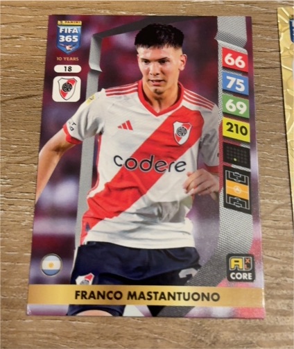 2025 Panini Adrenalyn XL FIFA 365 #18 Franco Mastantuono — front