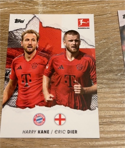 2020 Topps Bundesliga Harry Kane / Eric Dier — front