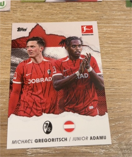 2024 Topps Bundesliga Michael Gregoritsch / Junior Adamu — front