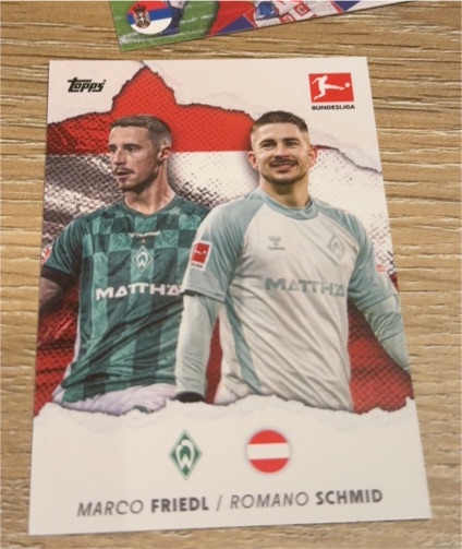 2024 Topps Bundesliga Marco Friedl / Romano Schmid — front