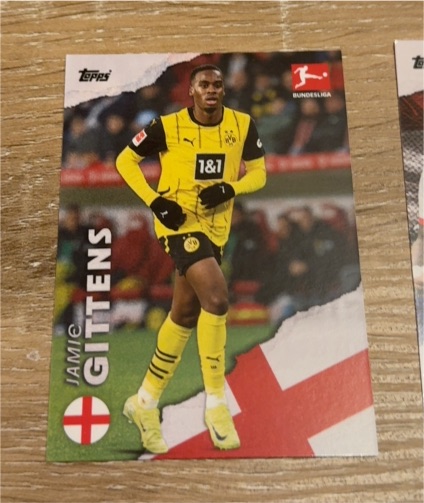 2023 Topps Bundesliga Jamie Gittens Borussia Dortmund — front